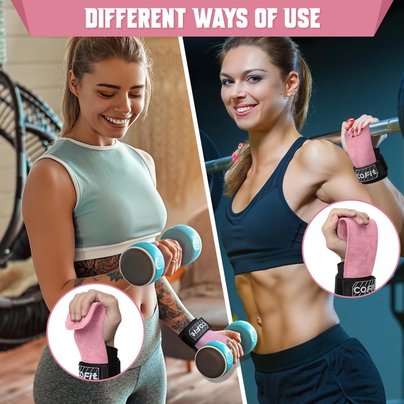 COFIT Wrist Straps for Weightlifting, Workout Wrist Wraps with Dual-Layer