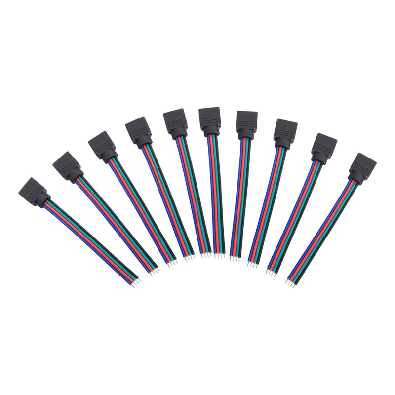 Conector de 4 pines, conector sin soldadura para tira de