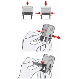TRODAT Customer Copy - Trodat 4912 Self Inking Rubber Stamp - Dry (No Ink)