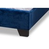 Baxton Studio Beds (Need box spring), Full, Navy Blue