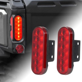 A & UTV PRO LED Tail Light for Can Am Defender/Defender MAX HD5 HD8 HD10 2016-2020, UTV Break Light Reverse Light Brake Taillight Assembly Accessories, Replace OEM # 710004257, Red, 2PCS