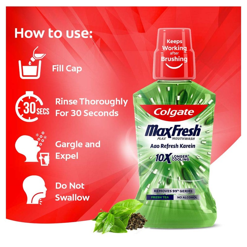 Colgate Colgate Plax Fresh Tea Mouthwash - 500 ml