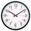 Universal 24-Hour Round Wall Clock, 12 5/8", Black (10441)