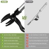 OFFCUP Stand Up Weeding Tool, Detachable Handle Weed Remover Tool,