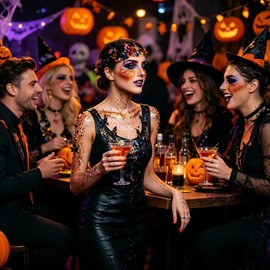 Barra De Purpurina Facial Lentejuelas Brillantes De Larga Duración Purpurina Facial en Gel Halloween Para Mujeres Y Niñas, Festivas, Maquillaje Festivo, Cosplay, Casa Encanta