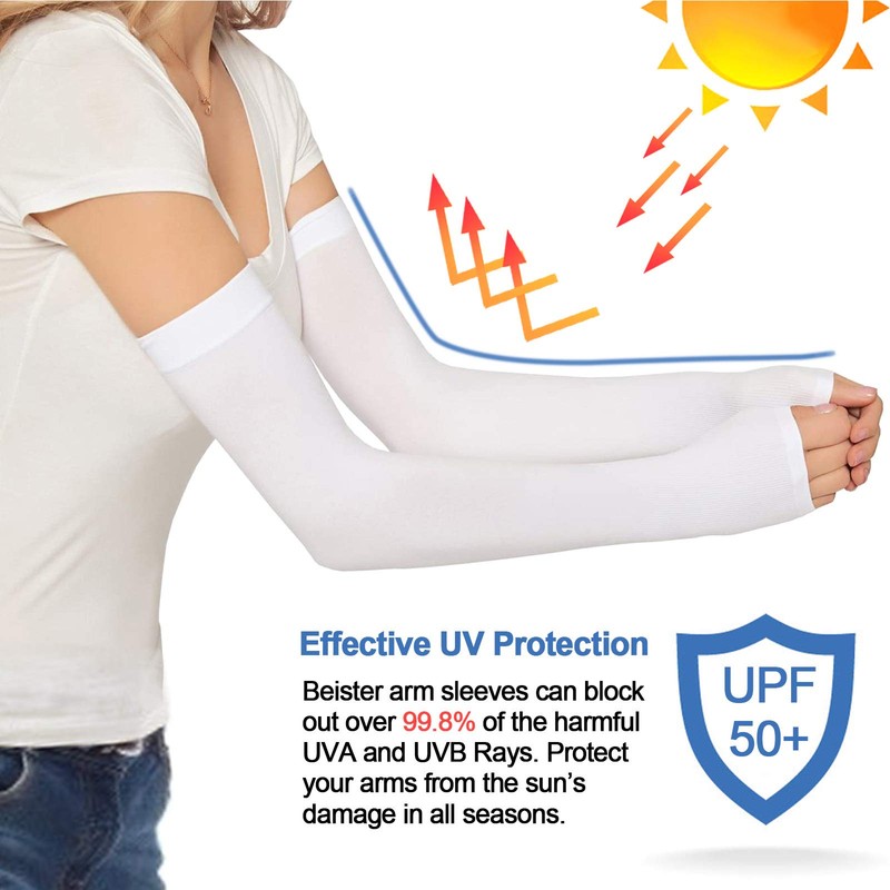 beister 6 Pairs of Sleeves Cooling Arm Warmers Cooling Arm