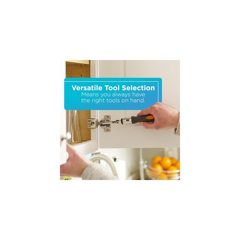 BLACK+DECKER 8V MAX 57-Piece Cordless Drill and Household Tool Kit