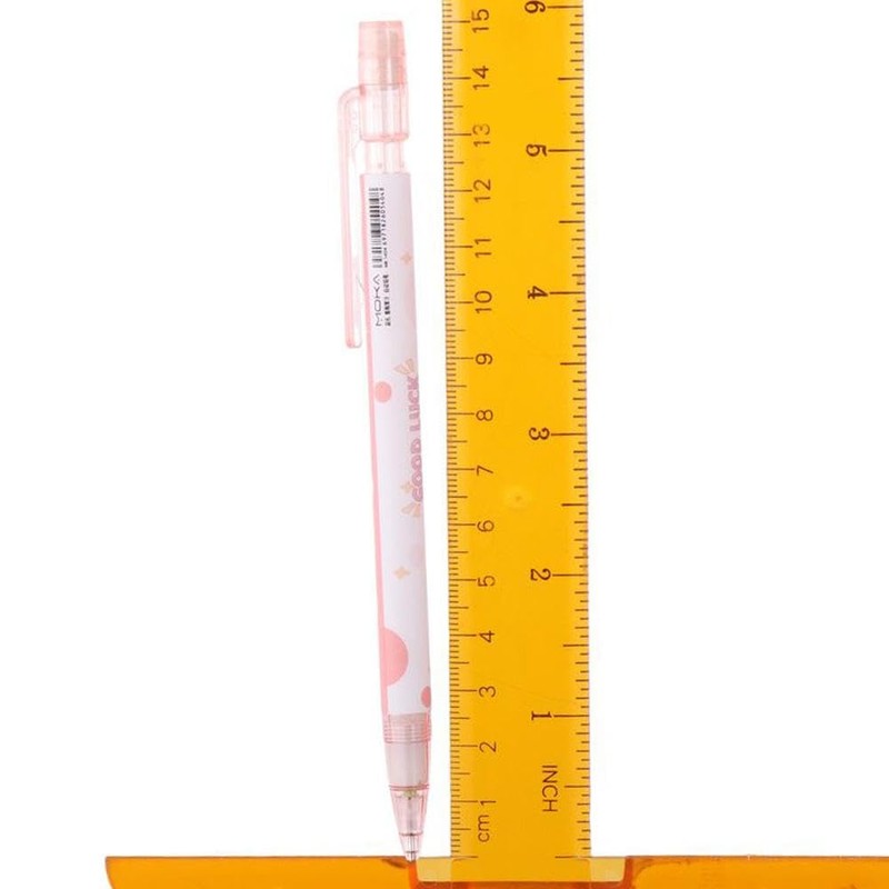 Risedot 6 PCS Mechanical Pencil, 0.5mm Cute Peach Drawing Pencils