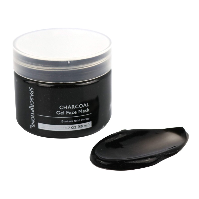 SpaScriptions Dead Sea, Charcoal, & Clay Gel Face Mask with