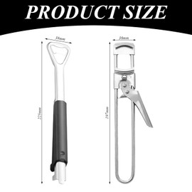 2-Piece Bottle Opener, Stainless Steel Can Opener, Multifunctional Bottle Opener, Manual Bottle Opener, Kitchen Tool, Adjustable Can Opener