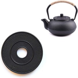 22oz/650ml suyika Japanese Tetsubin Cast Iron Teapot with Cast Iron Mat
