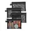Gelapa 4Pack Small Make Up Bag for Purse, Black Mesh