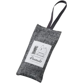 Bonform Fancy SNP House Deo Bamboo Charcoal Deodorizing Bag (1 piece), Size: 2.8 x 6.3 x 0.8 inches (70 x 160 x 20 mm), Color: Gray 7456-84GY