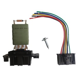 GEEANDLY Heater Fan Resistor + Cable Connector 13248240, 55702407, 77364061 Compatible with Opel Corsa D E Adam for Alfa Romeo Mito for Fiat Grande Punto Evo Doblo Ducato