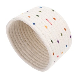 CHILDWEET Safe Cotton Rope Basket for Desk Decorative Woven Storage Basket Comfortable Touch