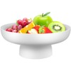 Luxshiny Footed Fruit Bowl Fruit Serving Bowl Colander Plate Footed