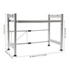 ILWorkTLs 2-Tier Adjustable Microwave Stand,Stainless Steel Microwave Oven Rack with