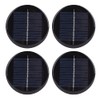 Solar Replacement Top, Round Solar Panel, 4 Pieces 6 V
