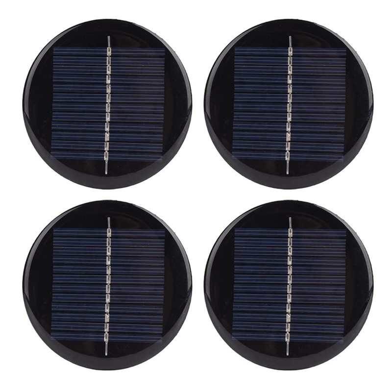 Solar Replacement Top, Round Solar Panel, 4 Pieces 6 V