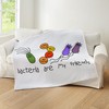 CafePress Bacteria are My Friends Throw Blanket Super Soft Fleece