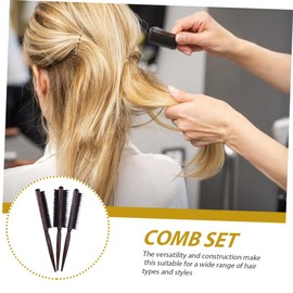 Mikinona Essential Hair Care Kit 3 Pcs Hair Combs Bristle Brush for Slick Back Styling Brush