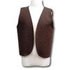 Kids Brown Peasant Costume Vest (Medieval/Renaissance/Colonial/Pirate) Fits Kids 4-16