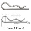 yukata Stainless Steel Heavy Duty Hitch Pin Clip M5*100 Hitch
