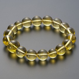 Butsudanya Takita Shoten Special Bracelet Citrine Crystal (Citrine) 0.5 inch (12 mm) Ball, Inner Circumference Approx. 7.1 inches (18 cm) ◆ Money Luck Boost Prayer Bracelet, Prayer Beads Bracelet,