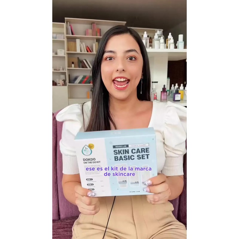 Round Lab Kit Viaje Skincare Limpiador Tónico Serum Crema