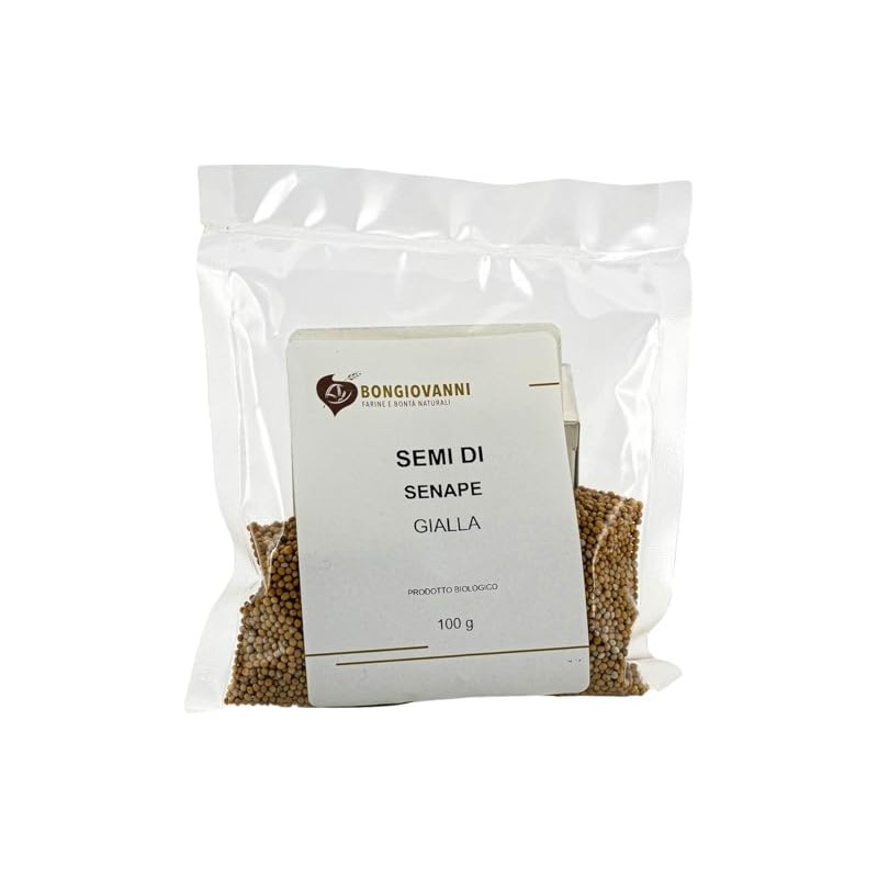 BONGIOVANNI FARINE E BONTA' NATURALI Senape gialla (semi) 100g BIO