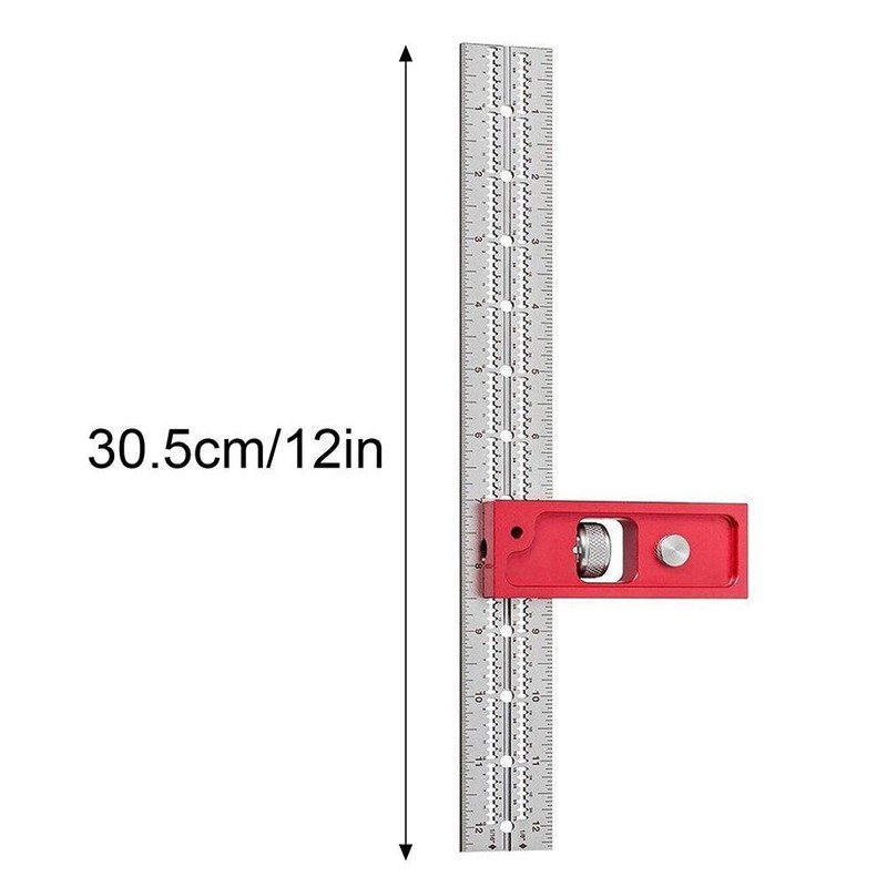Combination and Double Woodworking Tools Adjustable Woodworkers Edge Rule for