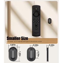 Nearockle 6 Pack Magnetic Remote Control Holder Wall Mount, 2025 Upgraded Smaller & Stronger Magnetic Silicone Remote Control Organizer TV Remote Charger Holder Caddy Back of TV (Black)