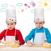 Ecoofor 24 Pieces Kids Aprons and chef hat Set, Kids