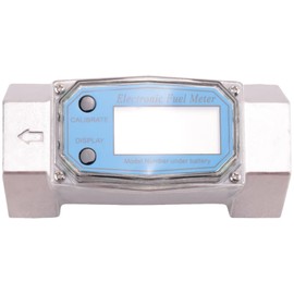 Tuperoymse 1.5 Inch Digital Turbine Flow Meter LCD Display Fuel Water Flow Meter, Flowmeter Fit for Gasoline Water