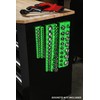 ARES 60007-26-Piece 3/8 in SAE Magnetic Socket Organizer -GREEN -Holds