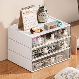 Drawer desk storage on office desk Organizer 3-tier small 5ea
