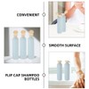 NOLITOY Travel Toiletry Bottles Set 4pcs Refillable Shampoo Dispenser Bottles