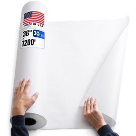 Paclord 36" x 1200' White Wrapping Paper, 30 Lbs Standard Grade – Made in USA Large Roll of White Paper, Fits Industrial Dispensers – Ideal for Packaging, Void Filling, Shipping, or School Projects