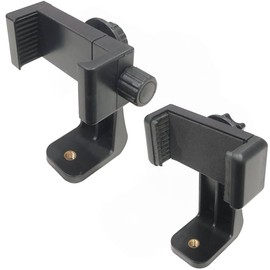 Audio Fan Smartphone Holder for Tripod, Width 2.4 - 3.1 inches (60 - 80 mm), 2.4 - 3.9 inches (60 - 80 mm), 2.4 - 3.9 inches (100 mm), Includes 1/4 Screw Hole, Spring Detachable, Screw Fixed, Set of