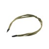 Vingtaine HK-276-KHA- Hair Headband, Simple, Ribbon, 3 Tied Style, Fine,
