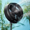 HOLMES 16" Outdoor Misting Stand Fan, Hose Connection, 3 Speeds,