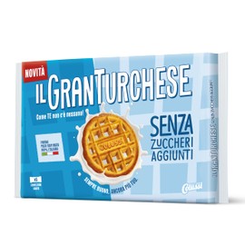 Il GranTurchese Senza Zuccheri Aggiunti, Biscotti Frollini con Buchi, 340 g