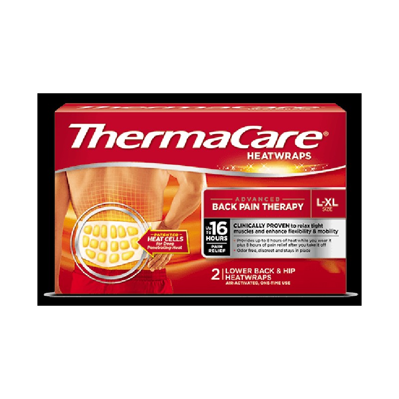 Performance Health Supply *24-Pieces* ThermaCare Heatwraps Advanced Back Pain Therapy