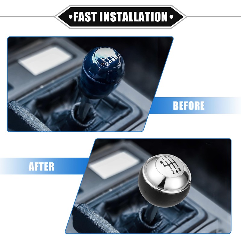 VekAuto 6 Speed Manual Gear Shift Knob Compatible for Mini