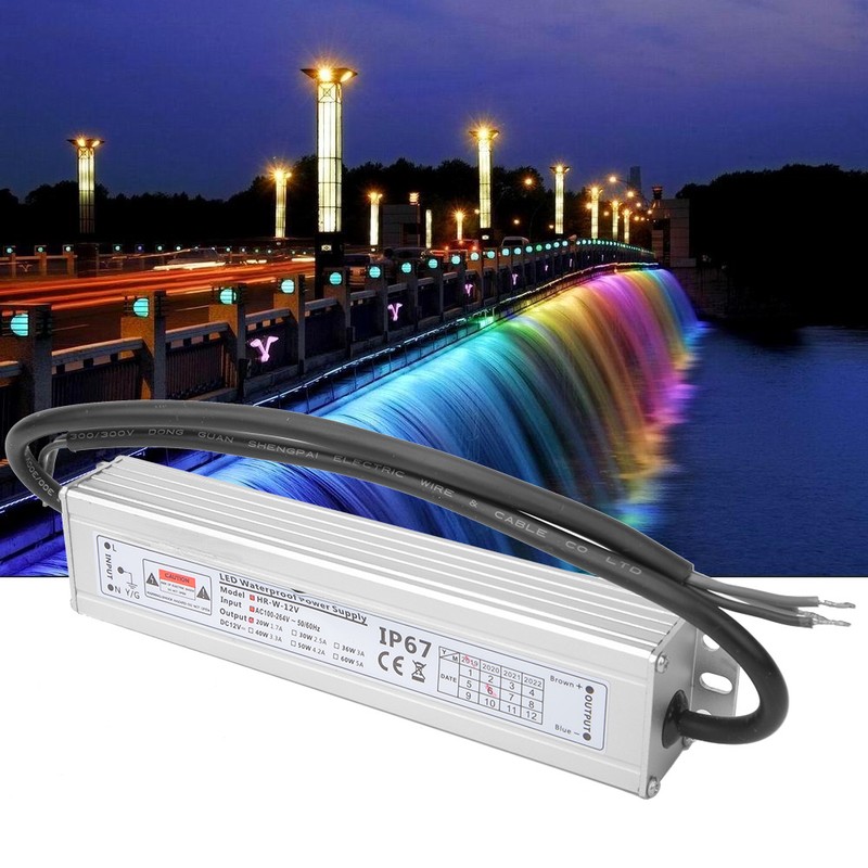 LED Waterproof Power Supply AC100~264V to 12V 20W Module Power