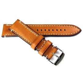 RIOS1931 22mm Vintage Handmade in Germany Leather Watchstrap Military