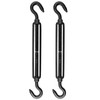 Antrader M12 Turnbuckle Hook and Hook,2Pcs Stainless Steel Turnbuckles M12