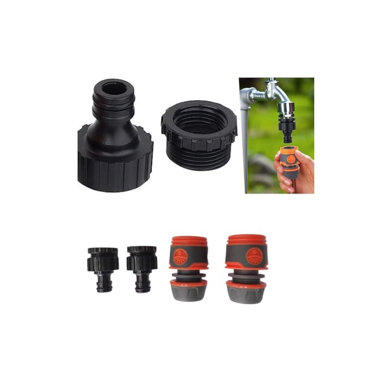 Garden Hose Quick Connector Set, for Begin and End of