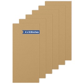 Iron On Patches for Clothes, Fabric Patches - Inner Denim Repair, Decorative Clothing & Various Fabric Repairs (6 Pack, 4x8.9 Inches, Khaki)