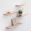 YEYIT 4 Pcs Floating Shelf Brackets, 4 Inch Solid Steel